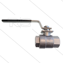 Kogelkraan 3/4" - RVS316 - 100 Bar - 2 x 3/4" bi