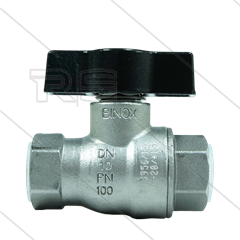Kogelkraan 1/2" - T-handle - RVS316 - 100 Bar - 2 x 1/2" bi