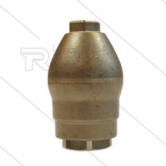 TN202 Vuilfrees 0.050 - 1/4" bi - zonder rubber - 255 Bar - spuithoek 40° - max 90°C