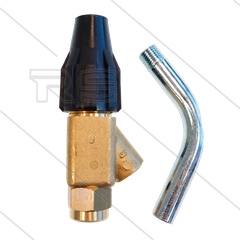 Gritstraalkop - Inter No.0 - 0.045 - 70 t/m 250 Bar - 7,9 t/m 14,9 l/min - L=110mm - max 60°C