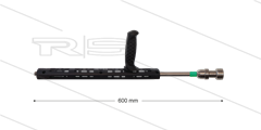 RP72 Schuimlans - L=60cm - nozzle 2,0 - 1/4" bu - groene markering - (< 15 l/min)