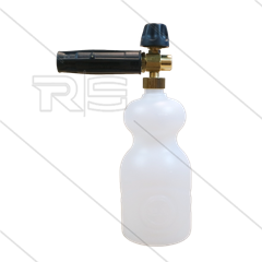 LS3-1 - schuimlans - verticale straal - met flacon 1 Ltr - nozzle 1,25mm - 60 tot 160 Bar - 5,5 tot 9 l/min - 1/4" bi