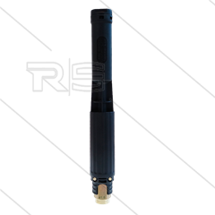 LS12 - schuimlans - zwart zonder injector - nozzle 1,8mm - 60 tot 200 Bar - 5 tot 10 l/min - 1/4" bi
