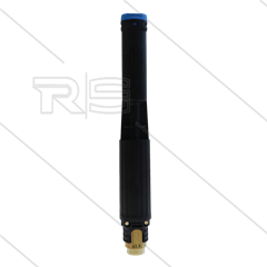 LS12 - schuimlans - zwart zonder injector - nozzle 2,5mm - 60 tot 200 Bar - 11 tot 21 l/min - 1/4"bi