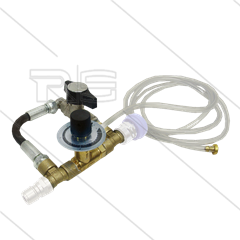 Schuiminjector KEW - 2 x 3/8" bu - zonder snelkoppelingen - max 250 Bar - uitvoering RP met Bypass