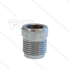 Nozzlehouder - RVS - 1/4" bi x M18x1,5 bu - incl. O-ring - voor FHS35 schuimkop verlengde uitvoering draadlengte 15mm