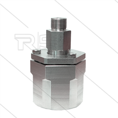 RP350 - Swivel - RVS - 350 Bar - 40 l/min - max 100°C - max 2000 tpm - 3/8" bi x 3/8" bu 