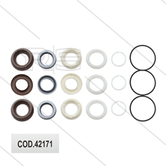 AR kit 42171 - Manchetset Ø18mm voor 3 plunjers - serie 298 + 402
