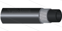 Flexy - DN06 (1/4") - 1 draadinlage  - zwart - 300 Bar - Ø11,3mm - max 100°C