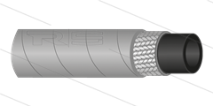 HD-slang - 1SC-10 (3/8") - grijs - 250 Bar - Ø15,6mm - 150°C