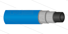 HD-slang - 2SC-08 - (5/16") - blauw -  HyWasher - Gladde buitenmantel - 420 Bar