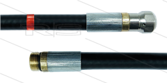 NW5 rioolslang - 40m - 200 Bar - nozzle met voorboring - 1/4"bu met O-ring - max 60°C