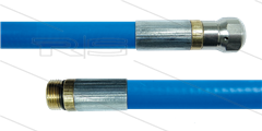 NW5 rioolslang - blauw - 10m - 250 Bar - met nozzle 0.045 zonder voorboring - 1/4" bu met O-ring