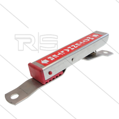 Mattenhouder voor wandmontage - RVS met sticker "Mattenhalter" in het Duits - UITLOOPMODEL