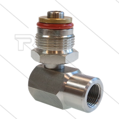 Swivel - haaks - Faicom - model  AX-ALX - RVS303 - 3/8" bi x 3/4" bu - 400 Bar - max 150°C