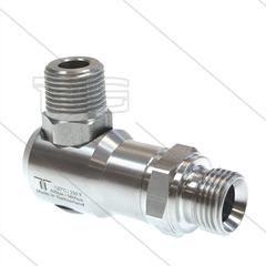 WDEI Swivel - haaks - 1 lager - 2 x 1/2" bu BSP - 400 Bar - NW11 - 30 tpm - max 120°C