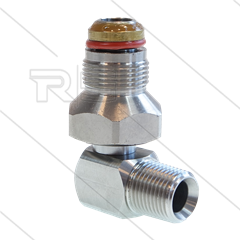 Swivel - haaks - Faicom - model BGX - RVS304 - 1/2" bu x 3/4" bu - 400 Bar - NW16 - max 150°C