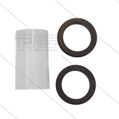 Afdichtset - TEHA - haakse swivels - 3/8" - 1/2" - max 180°C - PTFE / Viton