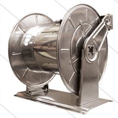 Haspelautomaat - verstelbaar venster - RVS - 40m - max 100 Bar - slang: 3/4"