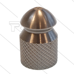 Rioolnozzle - 0.060 - 4x naar achter - 1/4" bi - RVS