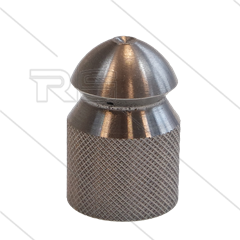 Rioolnozzle - 0.100 - 4x naar achter - 1/4" bi - RVS