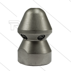 RU20 - Rioolnozzle - 0.200 - 1 x 1,00mm + 5 x 1,25mm - 300 Bar - max 160°C - 1/2" bi - vernikkeld