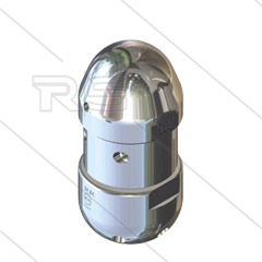 RR-TS30 - Rioolnozzle - 0.300 - 6 x 0,75 mm + 2 x 1,00mm + 2 x 1,75mm - 300 Bar - max 160°C - 1/2"bi