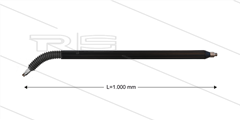 Isolatiedeel - L=1000mm - voor F-LAN Flex-Brush borstellans inclusief swivel