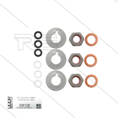 Udor kit 206 - Set plunjerbouten + afdichtingen (3x) - Ø15/18mm - serie B/BK