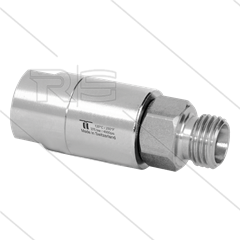 DGS Swivel - recht - 2 lagers - 1/4" bi x M18x1,5 bu - 275 Bar - NW6 - 30 tpm - max 120°C