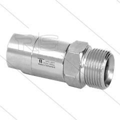 DGS Swivel - recht - 2 lagers - 1/4" bi x M21x1,5 bu - 275 Bar - NW6 - 30 tpm - max 120°C