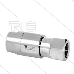 DGS Swivel - recht - 2 lagers - 2 x 3/8" bi - 275 Bar - NW9 - 30 tpm - max 120°C