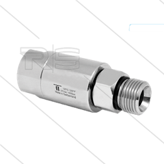 DGL Swivel - recht - 3 lagers - 1/4" bi x 1/4" bu - 275 Bar - NW6 - 1000 tpm bij max 30°C