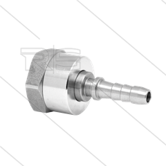 DGK Swivel  recht - 1 lager - 1/4" bi x 1/4" perspilaar - 275 Bar - NW4 - 30 tpm - max 120°C