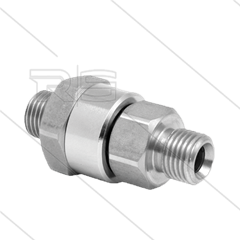 DGK Swivel  recht - 1 lager - 3/8" bu x 1/4" bu - 275 Bar - NW6 - 30 tpm - max 120°C
