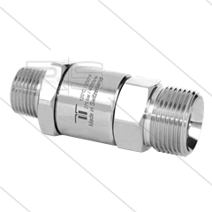 DGV Swivel - recht - 1 lager - 1/4" bu x M18x1,5 bu - 275 Bar - NW6 - 30 tpm - max 120°C