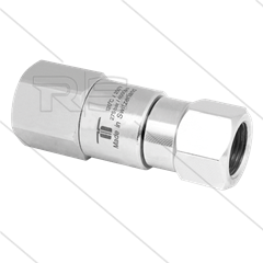 DGV Swivel - recht - 1 lager - 2 x 1/4" bi - 275 Bar - NW6 - 30 tpm - max 120°C