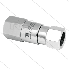 DGV Swivel - recht - 1 lager - 2 x 3/8" bi - 275 Bar - NW6 - 30 tpm - max 120°C