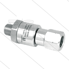 DGVI Swivel - recht - 1 lager - 3/8" bi x 3/8" bu - 500 Bar - NW6 - 30 tpm - max 120°C