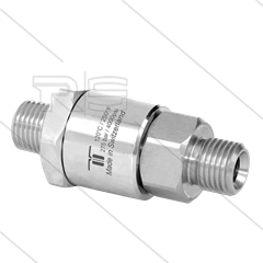DGV Swivel - recht - 1 lager - 2 x 1/2" bu - 275 Bar - NW9 - 30 tpm - max 120°C - Afdichting NBR