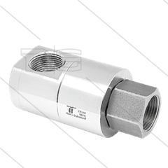 DGEIV Swivel - haaks - FKM afdichting - 3 lagers - 2 x 1/2" bi - 350 Bar - NW13 - 30 tpm - max 120°C