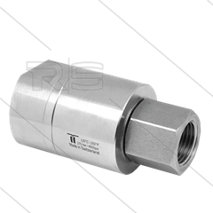 DGE Swivel - recht - 1 lager - 2 x 1/2"bi - 275 Bar - NW13 - 30 tpm - max 120°C