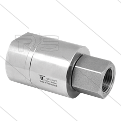 DGE Swivel - recht - 1 lager - 2 x 3/4" bi - 275 Bar - NW18 - 30 tpm - max 120°C