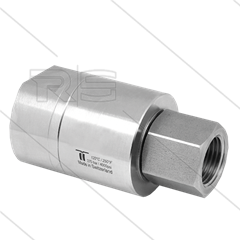 DGE Swivel - recht - 1 lager - 2 x 1" bi - 200 Bar - NW24 - 30 tpm - max 120°C