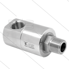 DGE Swivel - haaks - 1 lager - 3/4" bi BSP x  3/4" bu BSPT conische draad - 275 Bar - NW18 - 30 tpm - max 120°C