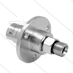 DGF Swivel - recht - met flens - 3 lagers - 1/4'' bi x 3/8" bu - 275 Bar - NW6 - 1000 tpm bij max 30