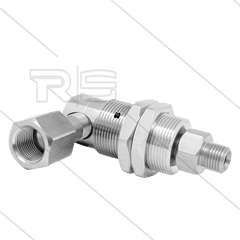 DXG Swivel - haaks - plaatmontage - 3 lagers - 3/8" bi x 3/8" bu - 170 Bar - NW6 - 2000 tpm