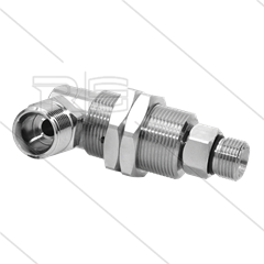 DXG Swivel - haaks - plaatmontage - 3 lagers - M22x1,5 bu x 3/8" bu - 170 Bar - NW6 - 2000 tpm