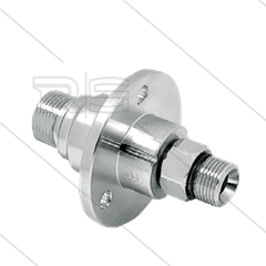 DXF Swivel - recht - met flens - 3 lagers - M22x1,5 bu x 3/8" bu - 170 Bar - NW6 - 2000 tpm