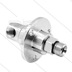 DXF Swivel - haaks - met flens - 3 lagers - 1/4" bi x 3/8" bu - 170 Bar - NW6 - 2000 tpm